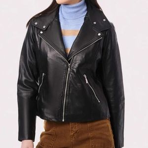 Bernardo Leather moto jacket